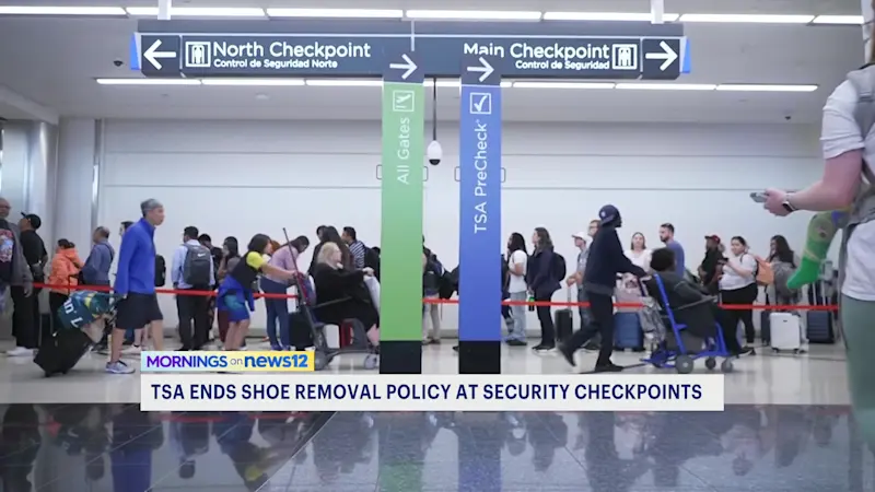 Story image: DHS: TSA to end 'Shoes-Off' travel policy, effective immediately at airports