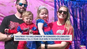  Congers celebrates 2-year-old with terminal brain cancer halfway to Halloween