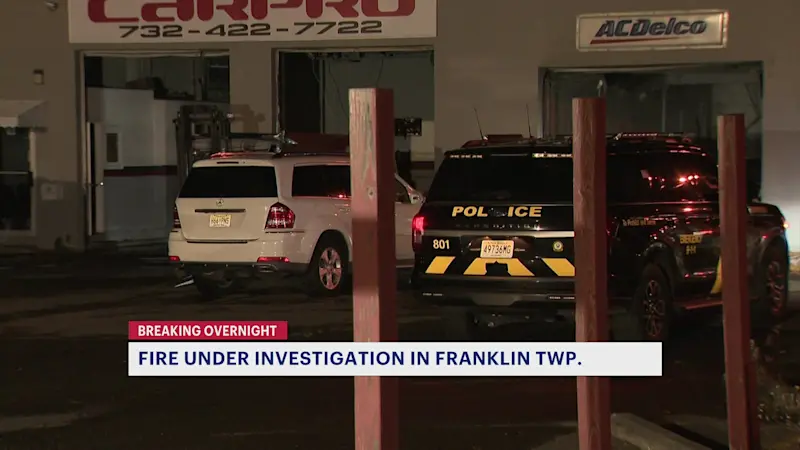 Story image: Fire damages auto shop hours after new owner takes over in Franklin Township