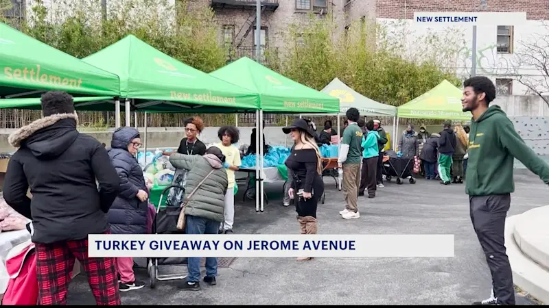 Story image: Thanksgiving turkey giveaway helps hundreds of residents in Mount Eden