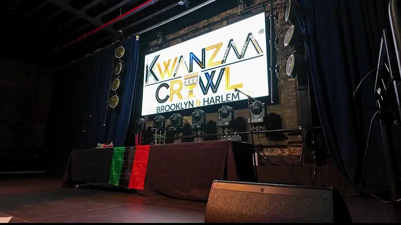 Story image: Crown Heights kicks off Kwanzaa celebrations with 'Kwanzaa Crawl'