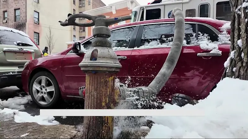 Story image: Car blocking hydrant slows firefighters down in deadly Fordham fire