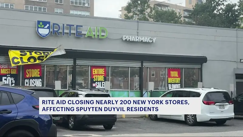 Story image: Rite Aid closing nearly 200 New York stores, affecting Spuyten Duyvil community