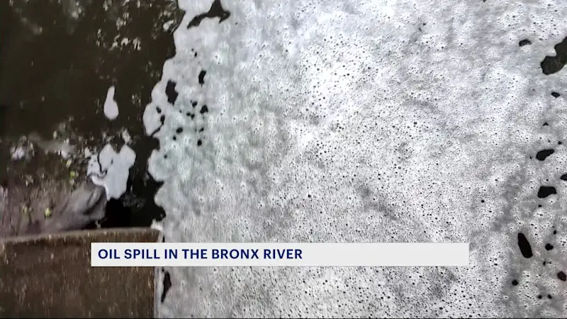 Story image: Leak from Con Edison facility leaves unknown amount of oil in Bronx River