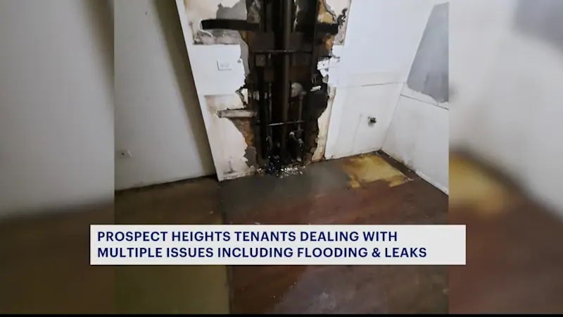 Story image: Classon Avenue resident says kitchen in his apartment has been flooded for days