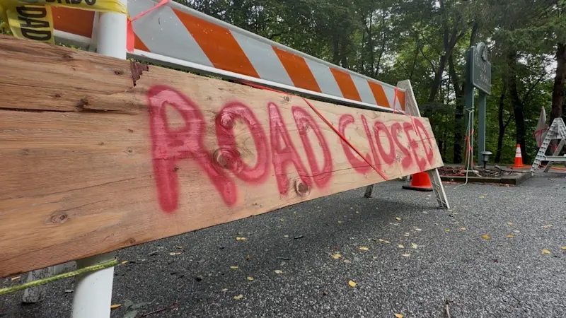 Story image: Who pays? Tuxedo fire exposes $500K road dispute with state