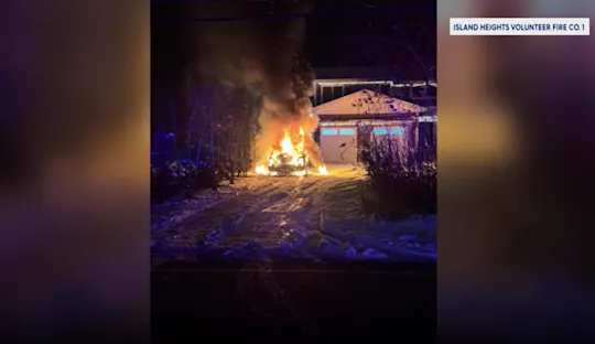 car fire