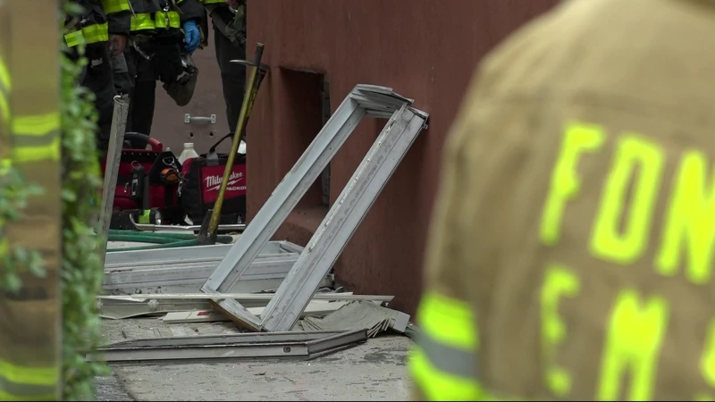 Story image: Cleanup underway following explosion at Wakefield home