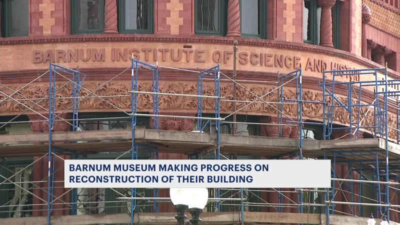 Story image: Barnum Museum undergoes construction from past tornado, storm damage 