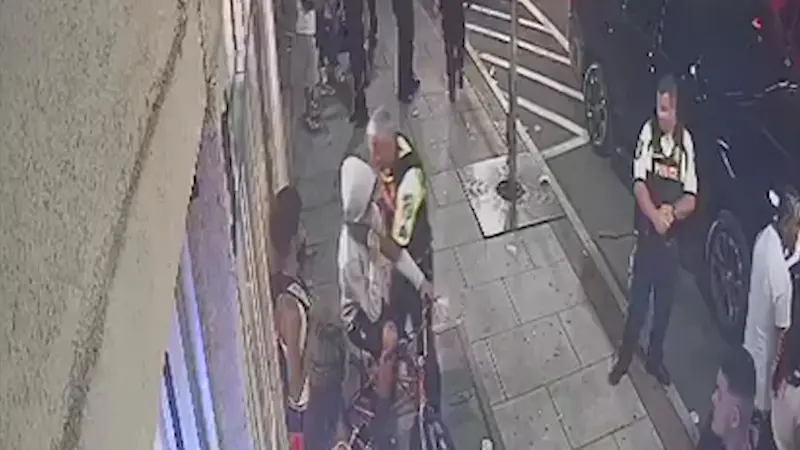 Story image: Caught on camera: Haverstraw officer slams, allegedly chokes underage teen outside bodega