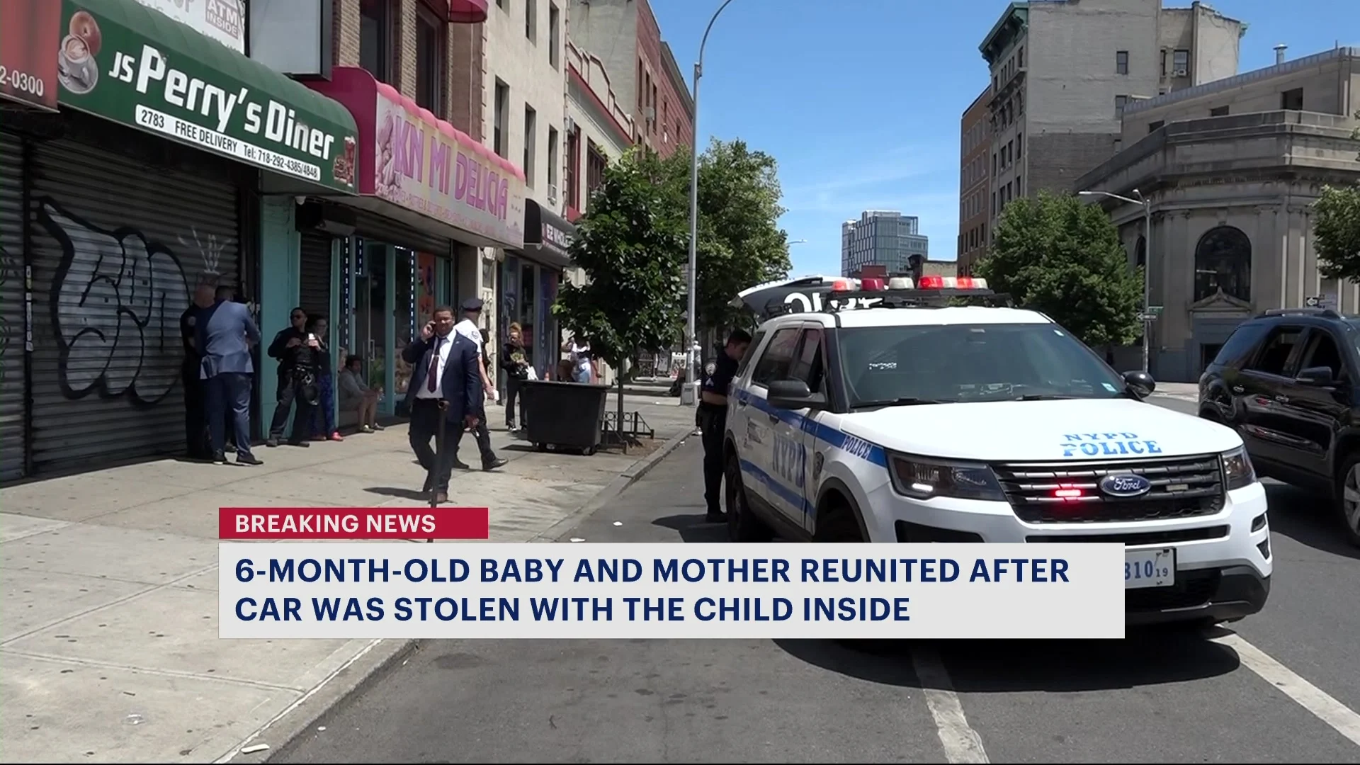 NYPD: Baby found safe following stolen car incident in Mott Haven; 53-year-old in custody