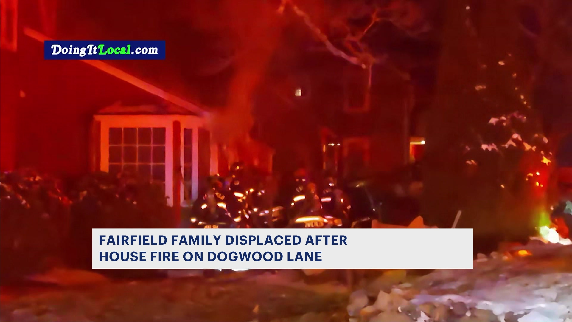 House fire displaces Fairfield family