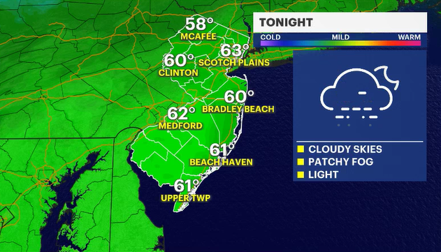 Story image: Storm Watch: Foggy conditions roll in tonight. Sunny breaks Friday may lead to strong storms