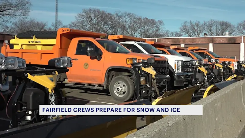 Story image: 'Tons of salt.' Fairfield crews gear up to treat roads ahead of forecasted snow