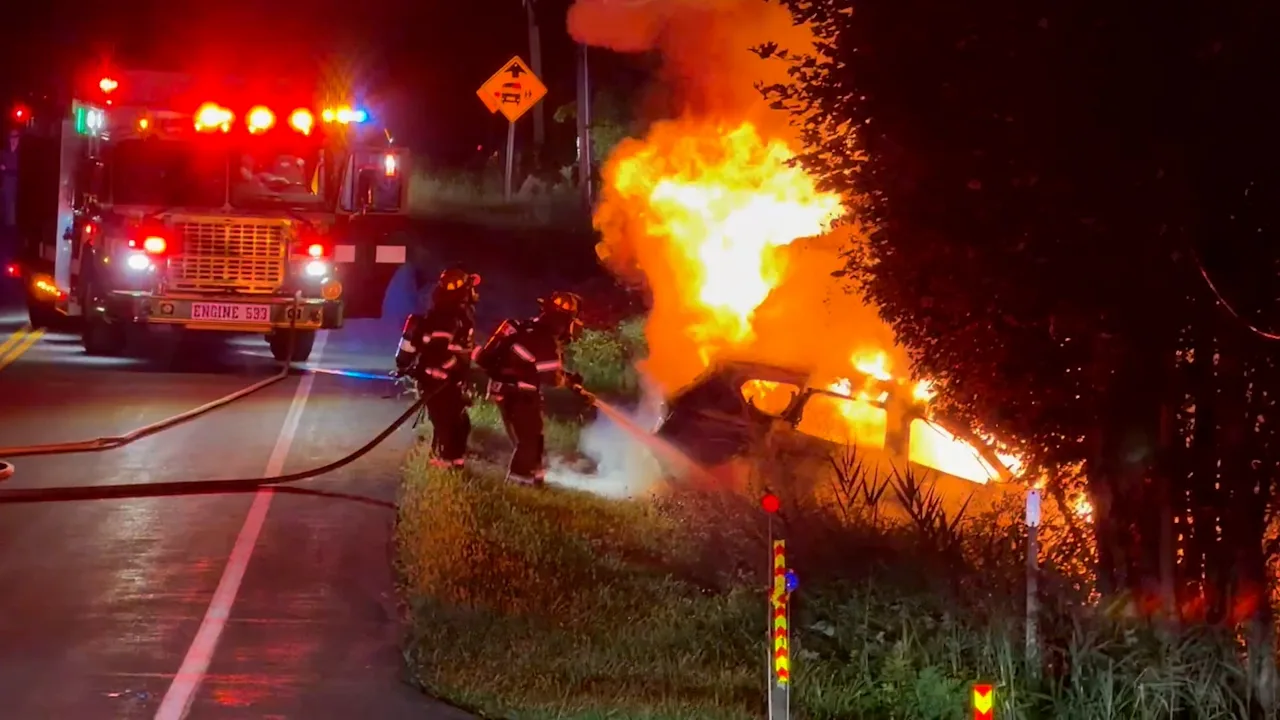 Fatal Fiery Car Crash Monroe