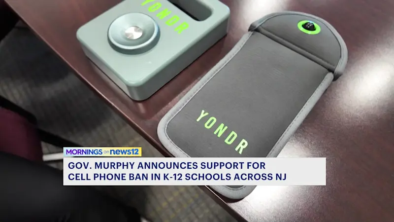 Story image: ‘Enough is enough.’ Gov. Phil Murphy calls for cellphone ban in all K-12 classrooms