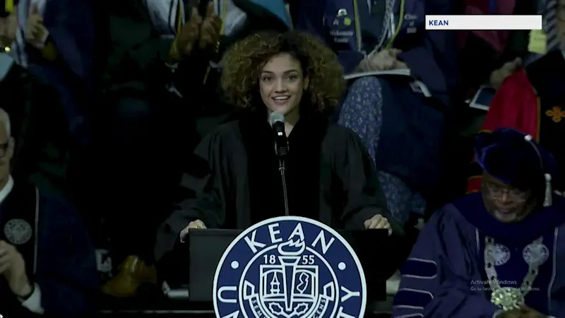 Story image: Olympian Laurie Hernandez gives Kean University commencement speech