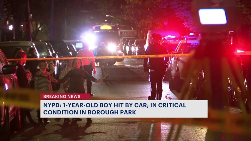 Story image: NYPD: 1-year-old in critical condition after being struck by vehicle in Borough Park