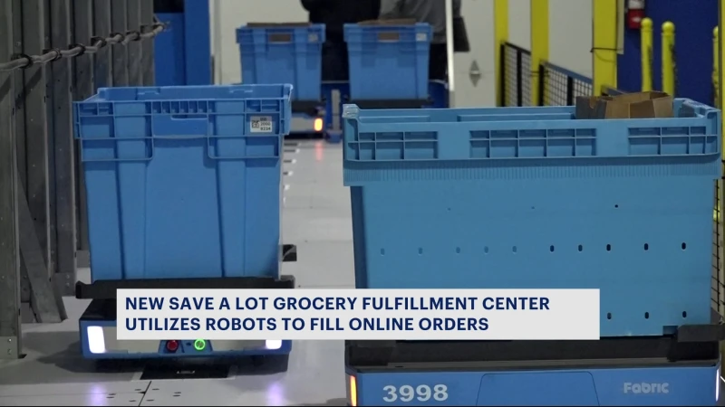 Story image: Grocery chain utilizes robots to fill on-demand grocery orders