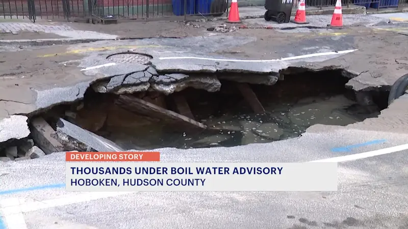 Story image: Boil water advisory remains in effect for Hoboken after two water main breaks