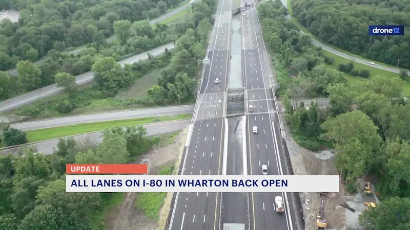 Story image: Wharton commuters and businesses relieved as I-80 fully reopens