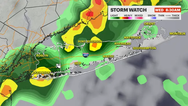STORM WATCH: Showers, thunderstorms this morning ahead of sunny breaks this afternoon