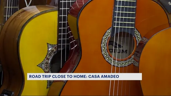 Heading to Casa Amadeo, one of the oldest music shops in New York City