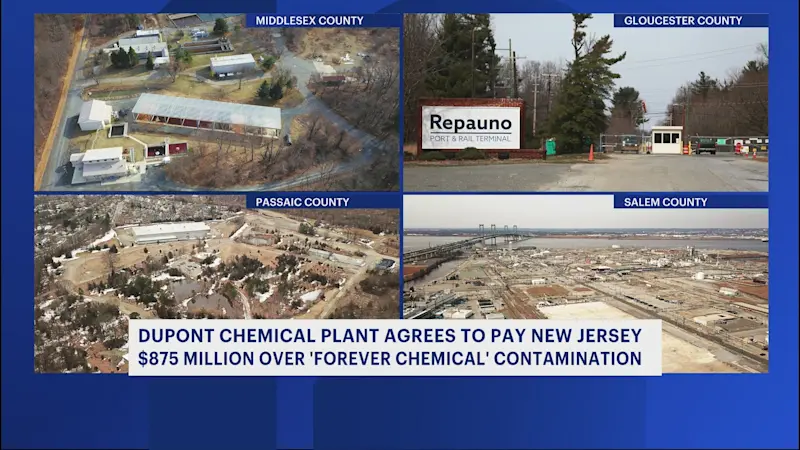 Story image: DuPont to pay New Jersey over $800 million in 'forever chemical' settlement