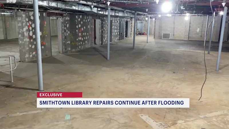 Story image: Smithtown library moving toward partial reopening following August flood