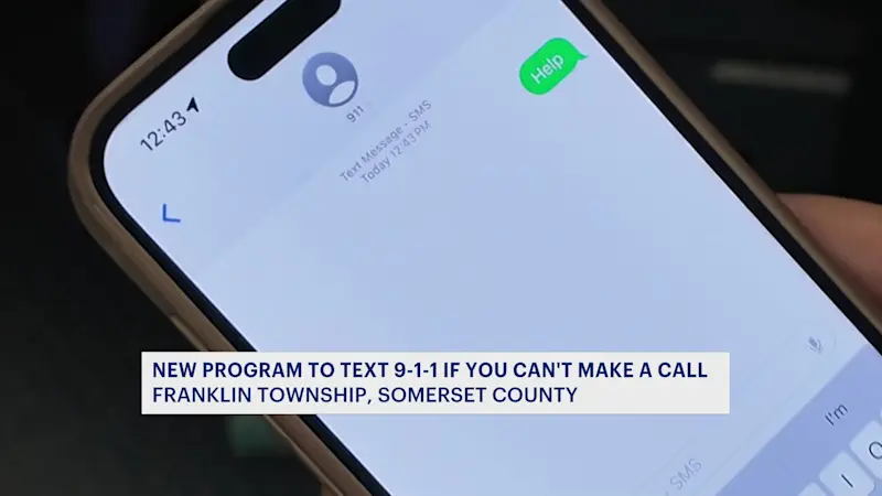 Story image: New system allows Franklin Township residents to text 911 during an emergency