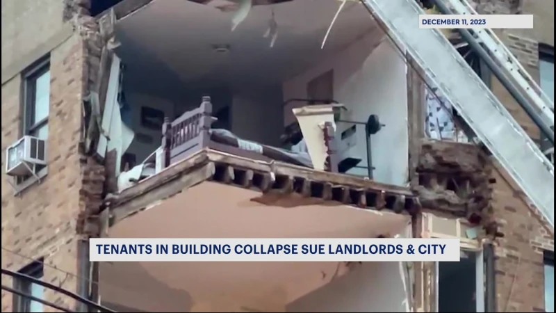 Story image: Tenants displaced in Morris Heights building collapse suing NYC and their landlords