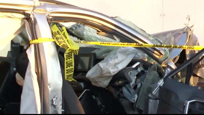 Story image: 3 injured after car slams into warehouse at Floyd Bennett Field