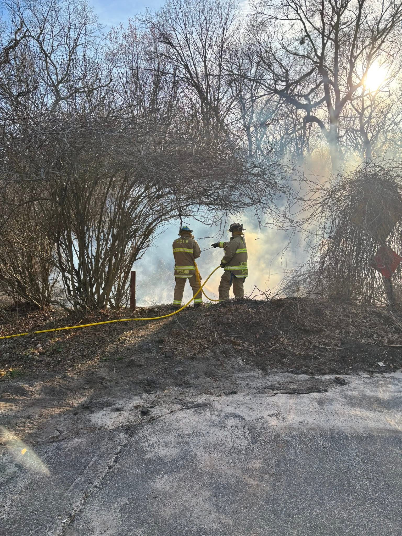 Crews extinguish Sound Beach brush fire as all of Long Island remains under high risk