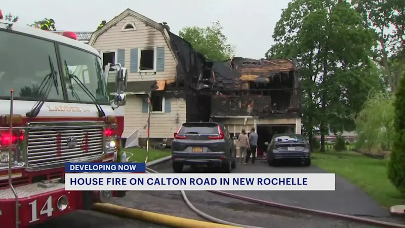 Story image: 3-alarm fire heavily damages home in New Rochelle overnight
