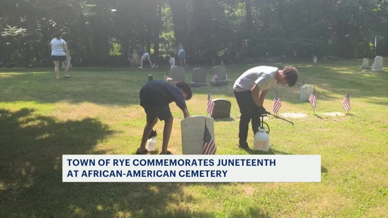 Story image: Rye celebrates Juneteenth with day of service at town’s African American Cemetery 