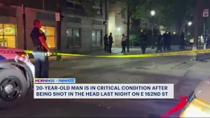 Police: 20-year-old man shot in the head overnight in Concourse Village