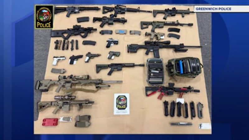 Story image: Greenwich man charged after police seize ghost guns, assault weapons