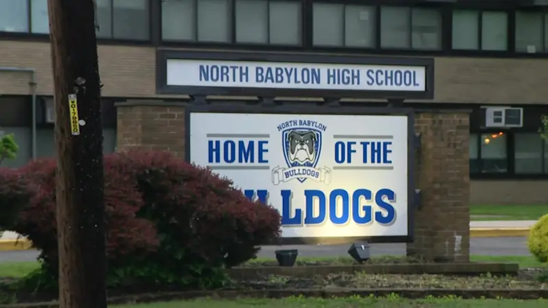 Story image: Police: No connection between trespassing incident and swastikas at North Babylon HS 