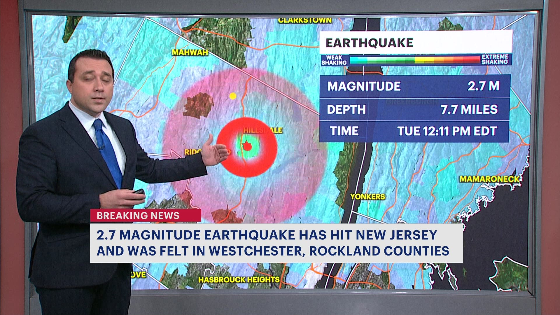 Did you feel it? Magnitude 2.7 earthquake rattles part of New Jersey days  after separate quake