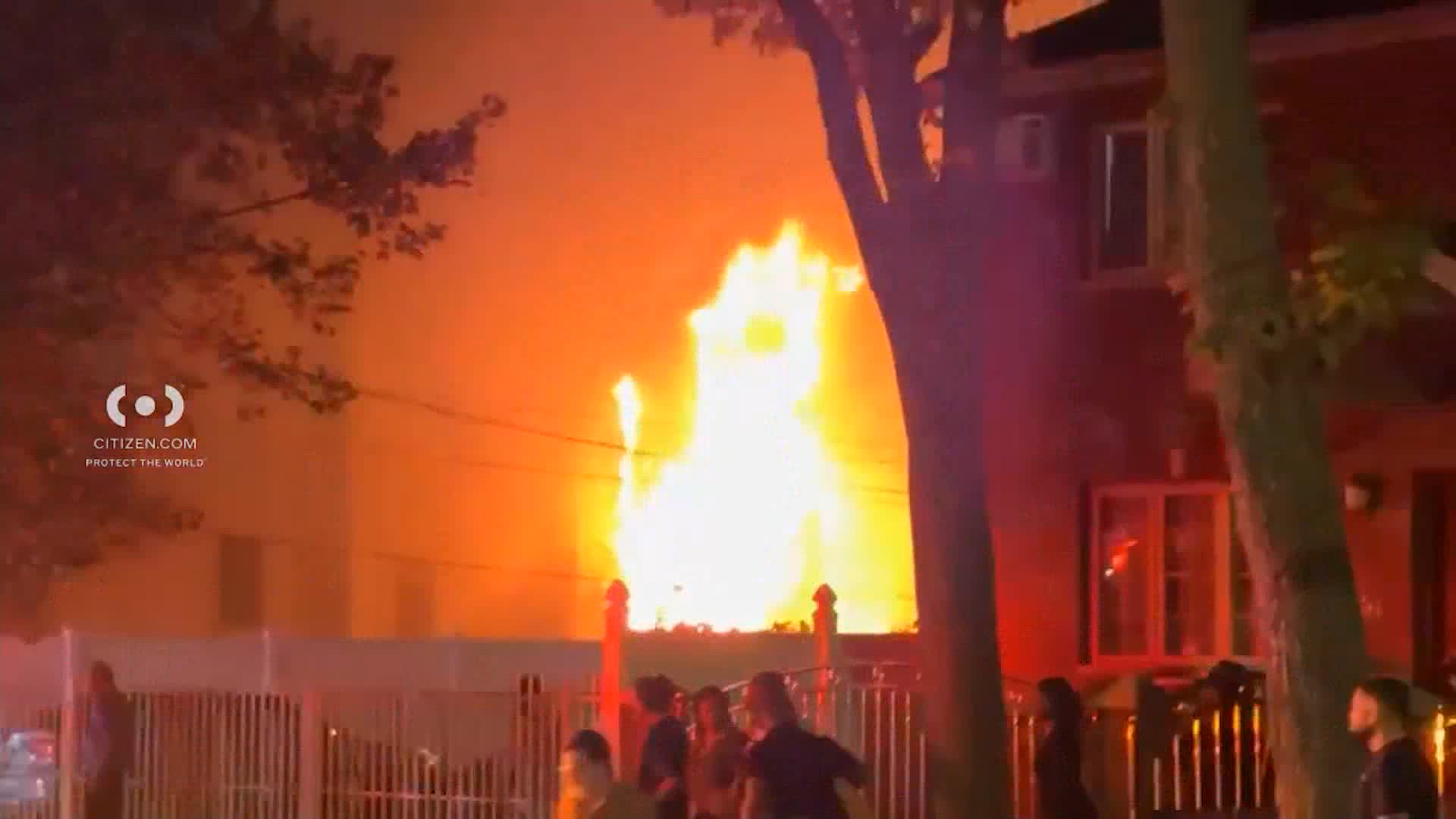 1 person injured after fire tears through family home in Throggs Neck