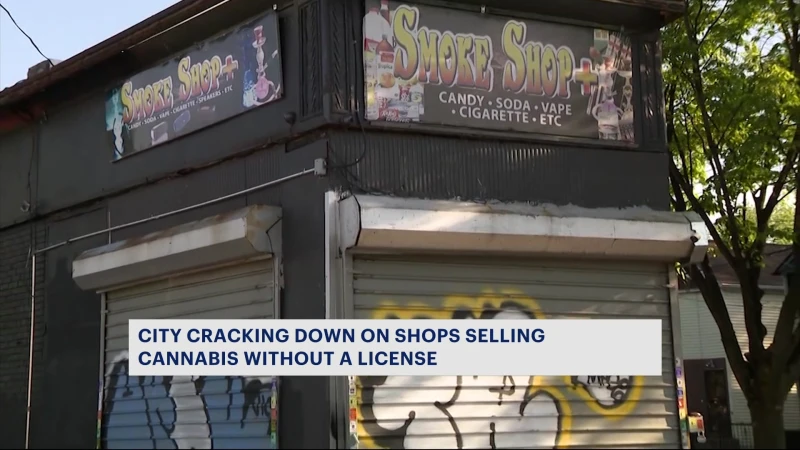 Story image: Four smoke shops busted in city-wide crackdown on illegal weed shops