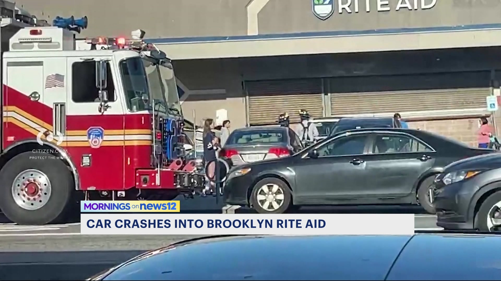 News 12 | Long Island | Car Crashes Into Rite Aid In Sheepshead Bay