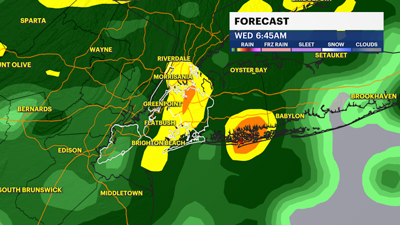 Story image: STORM WATCH: Another warm day; rain moves in tonight into Wednesday for Brooklyn