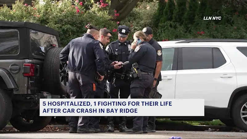 Story image: 5 people involved in car crash in Bay Ridge