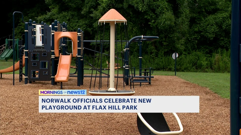 Story image: Norwalk unveils new playground at Flax Hill Park
