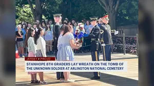 Jersey Proud: 4 Byram Intermediate School students place wreath on Tomb of Unknown Soldier