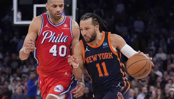 DiVincenzo caps desperate rally with 3-pointer, Knicks beat 76ers 104-101 to take 2-0 lead
