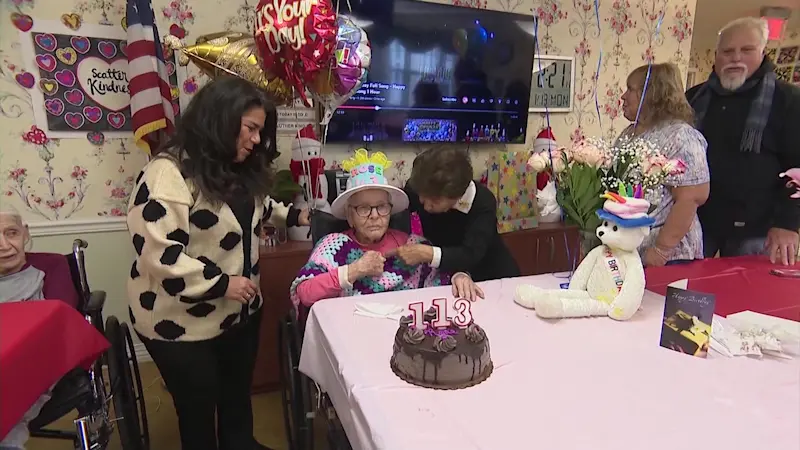 Story image: Long Island Holocaust survivor celebrates 113th birthday on 1/13