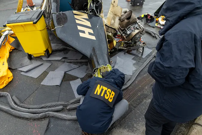 Story image: New NTSB report shows helicopter breaking apart midair before fatal Hudson River crash