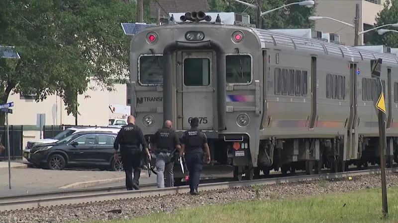 Story image: New Jersey Transit train fatally strikes woman in Hackensack